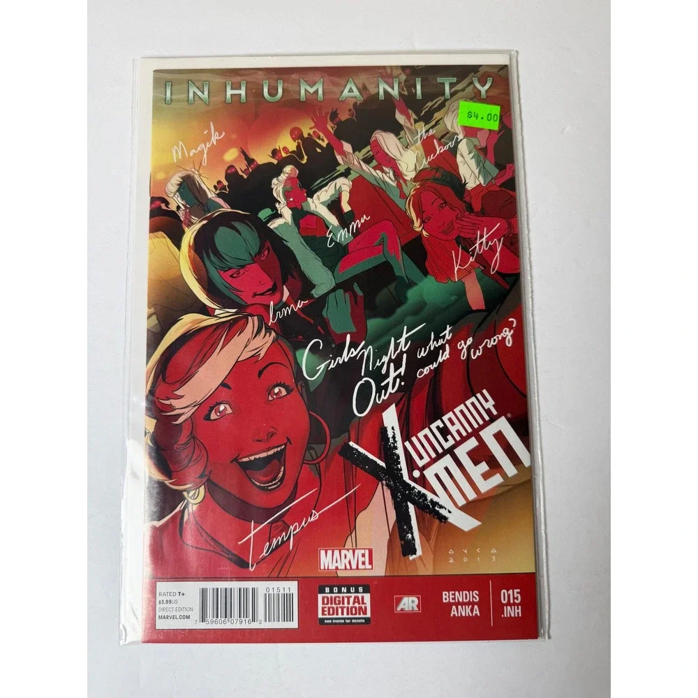 Uncanny X-Men 15 Marvel Comics 2014 Inhumanity Girls Night Out Kris Anka Cover